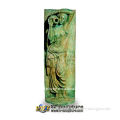 Antique Cast Brass Wall Fountain In Green Color